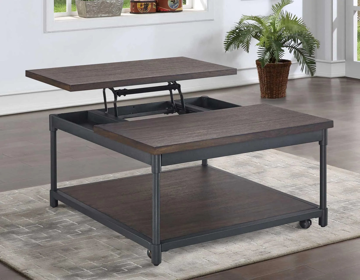 Prescott Lift-Top Cocktail Table w/Casters by Steve Silver at Eve Furniture