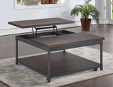 Prescott Lift-Top Cocktail Table w/Casters by Steve Silver at Eve Furniture