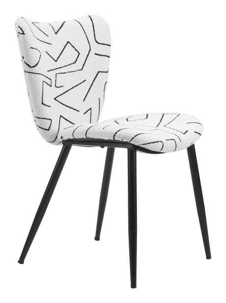 Prestige White Dining Chair (Set of 2) by Zuomod at Eve Furniture