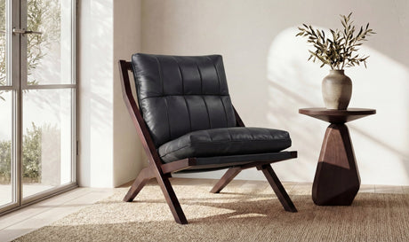 Preston Accent Chair Black by Moe's Home at Eve Furniture