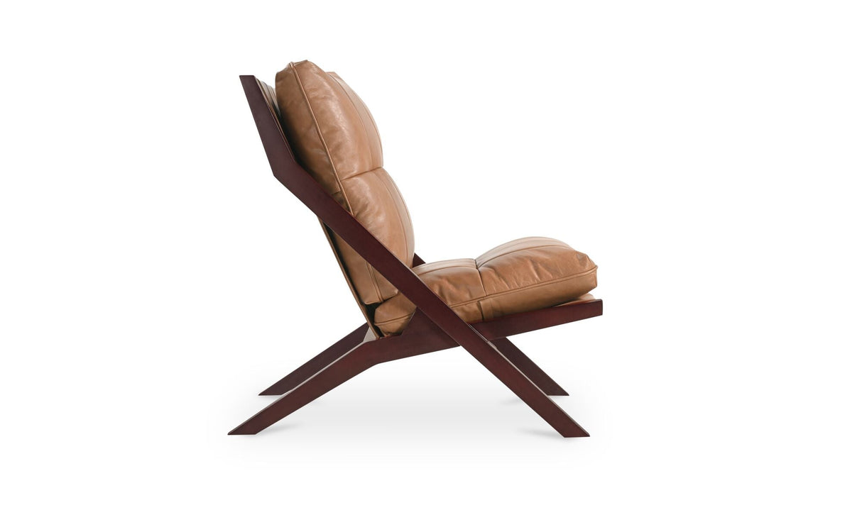 Preston Accent Chair Tan by Moe's Home at Eve Furniture