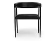 Preston Black Leather Dining Chair by Classic Home at Eve Furniture