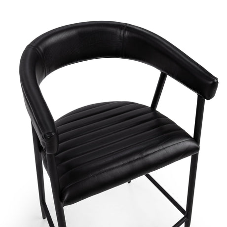 Preston Midnight Raven Counter Stool by Classic Home at Eve Furniture