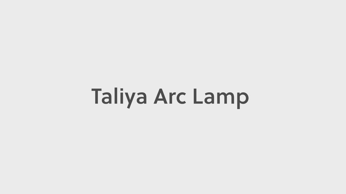 Taliya Champagne/White Arc Lamp