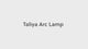 Taliya Champagne/White Arc Lamp