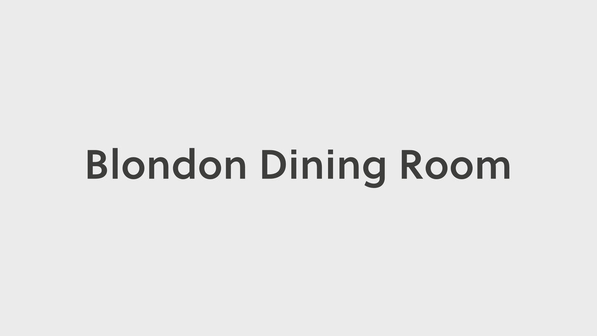 Blondon Brown/Black Dining Table and 6 Chairs