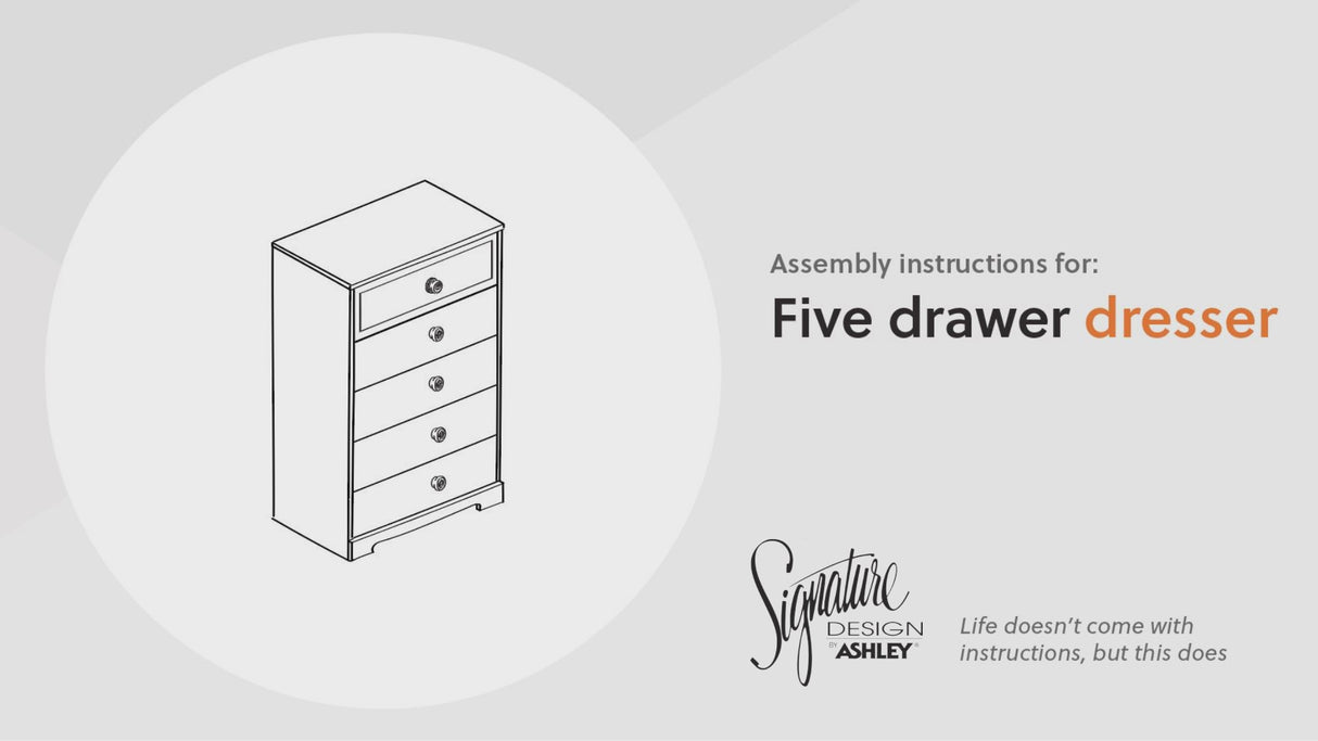 Paxberry Whitewash Chest of Drawers