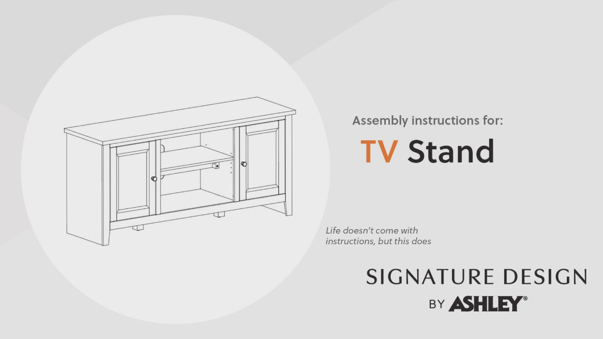 Mueble de TV de dos tonos Dorrinson de 60"
