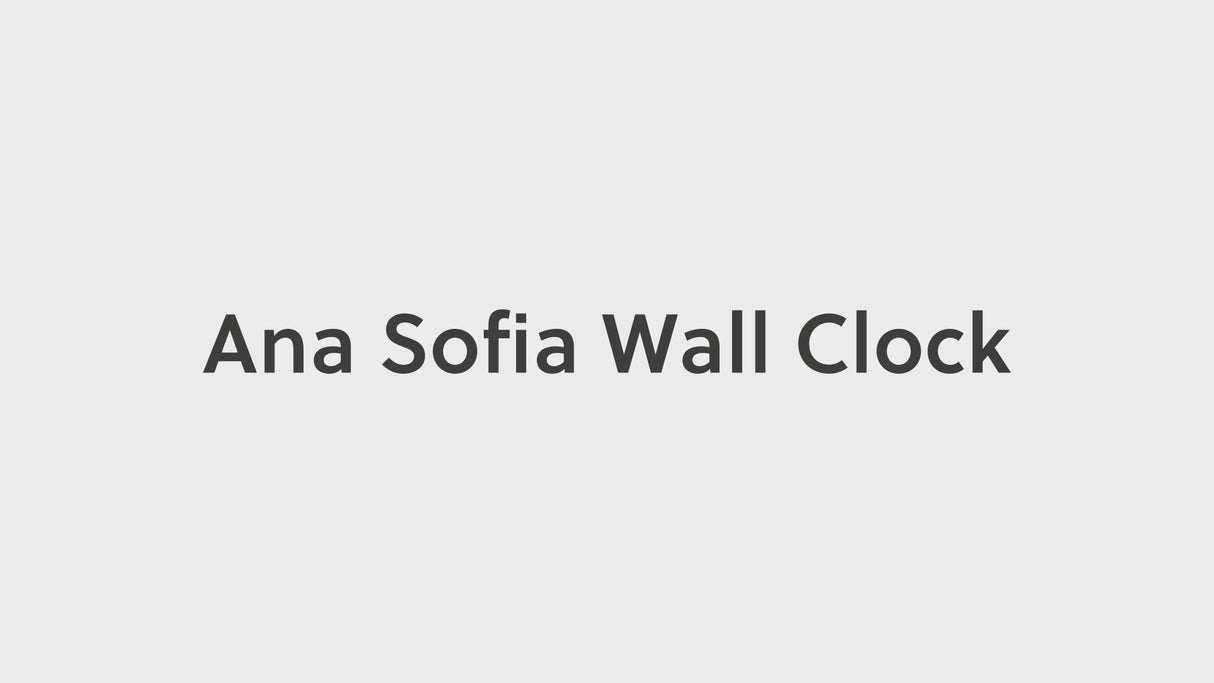 Ana Sofia Antique Gray Wall Clock
