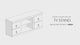Mueble de TV Willowton Whitewash de 60 pulgadas