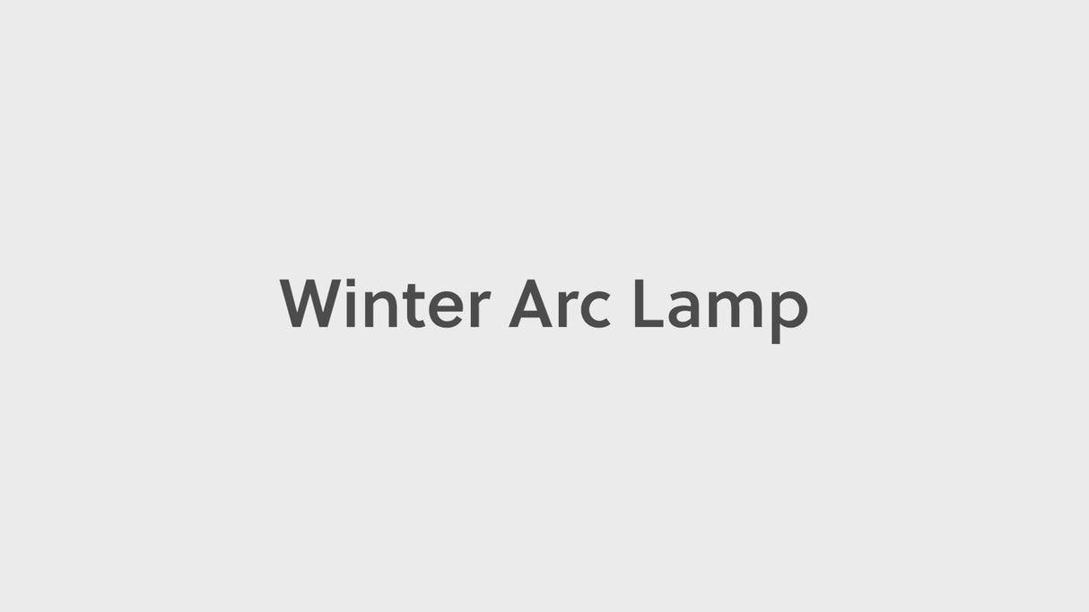Winter Silver Finish Arc Lamp