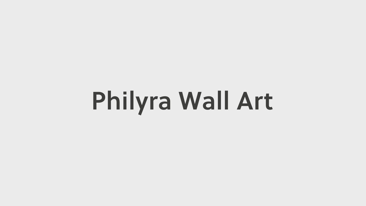 Philyra Black/Orange/Silver Wall Art