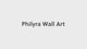 Philyra Black/Orange/Silver Wall Art
