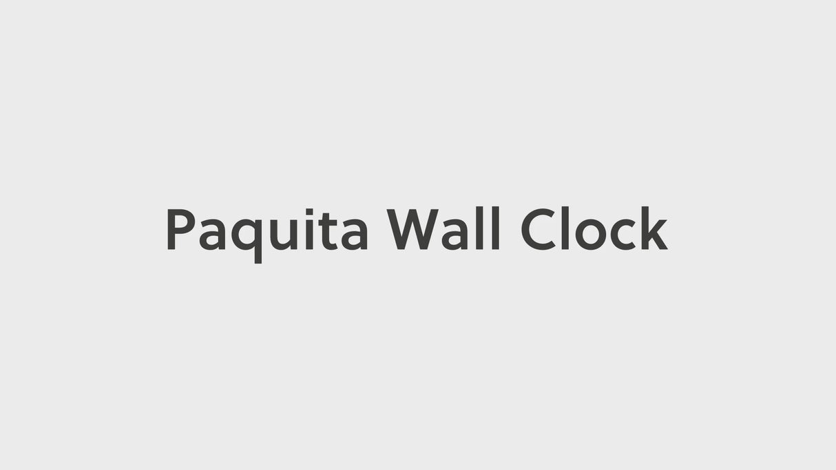 Paquita Antique Silver Wall Clock