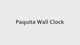 Paquita Antique Silver Wall Clock