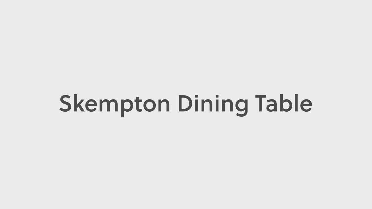 Skempton White/Light Brown Dining Table and 6 Chairs