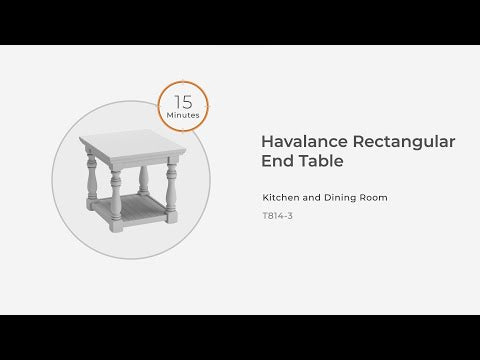 Havalance Gray/White End Table