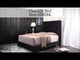Cama tapizada king Chantilly Black Velvet