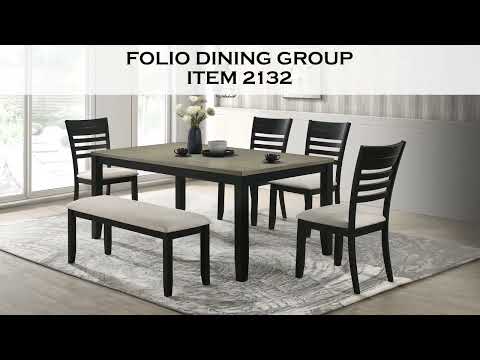 Folio Black Dining Table