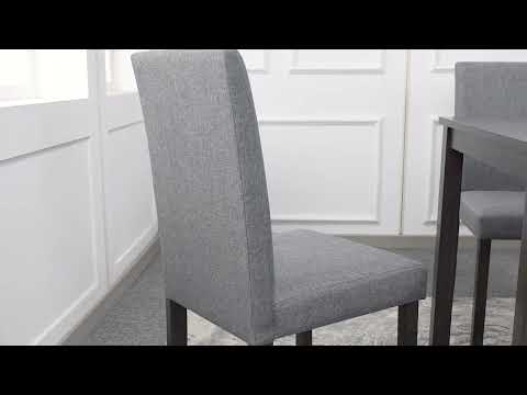 Melshire Dark Wood/Gray Dining Set