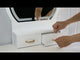 Tocador y banqueta Cecilia con LED blanco