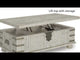 Carynhurst White Wash Gray Coffee Table with Lift Top