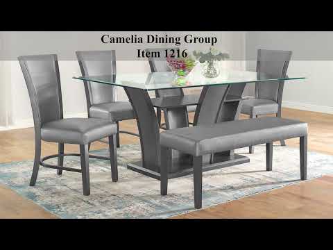 Camelia Gray Dining Chair, Set of 2