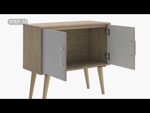 Orinfield Mueble auxiliar natural/blanco
