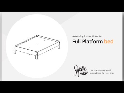 Simmenfort Navy Blue Full Platform Bed