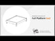 Simmenfort Navy Blue Full Platform Bed