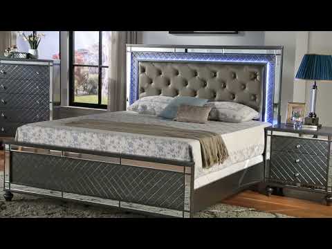 Refino Gray Nightstand