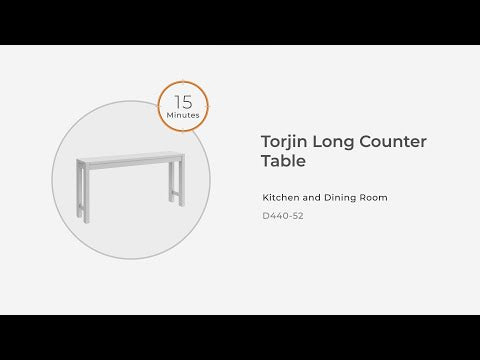Torjin Brown/Gray Counter Height Dining Table