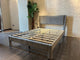 Lucia Light Gray Full Platform Bed