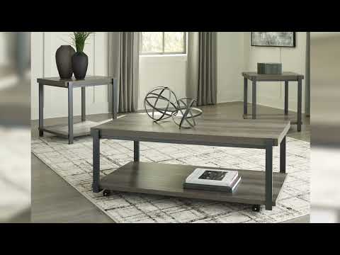 Wilmaden Gray/Black Table