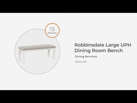 Robbinsdale Antique White 48" Dining Bench