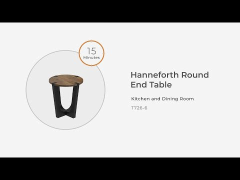 Hanneforth Brown/Black End Table
