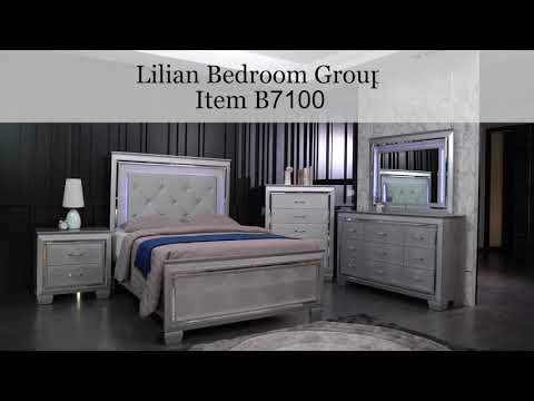 Lillian Silver Nightstand