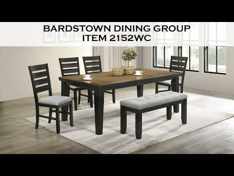 Bardstown Charcoal and Wheat Extendable Dining Set