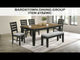 Bardstown Charcoal and Wheat Extendable Dining Set