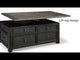 Tyler Creek Grayish Brown/Black Coffee Table with Lift Top