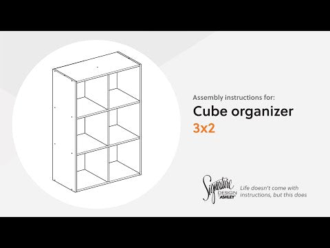 Organizador Piperton Tan de Seis Cubos