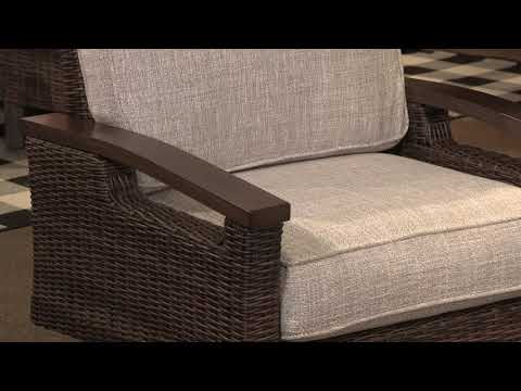 Sillón reclinable giratorio Paradise Trail marrón medio (juego de 2)