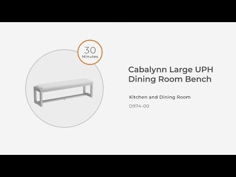 Cabalynn Banco de Comedor Marrón Claro de 63"