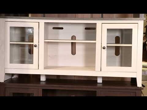 Mueble de TV de dos tonos Dorrinson de 60"