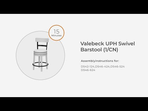 Valebeck Brown Counter Height Barstool