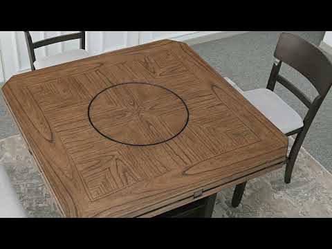 Silla Oakly Brown de altura de mostrador, juego de 2
