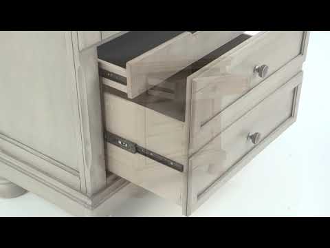 Lettner Light Gray Nightstand