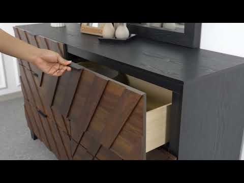 Zane Brown & Gray Upholstered Bedroom Set