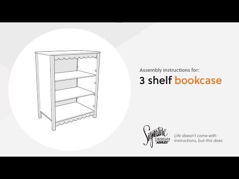 Hallityn White Bookcase
