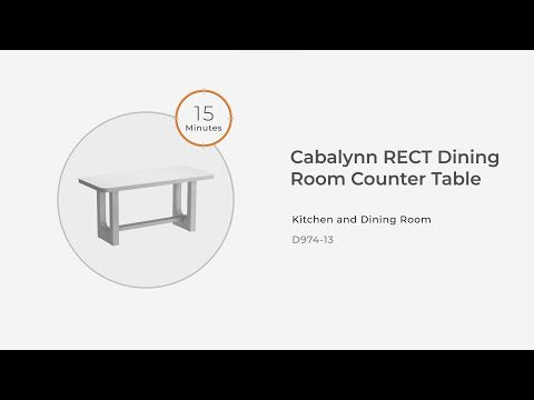 Mesa de comedor Cabalynn de altura de mostrador, marrón claro